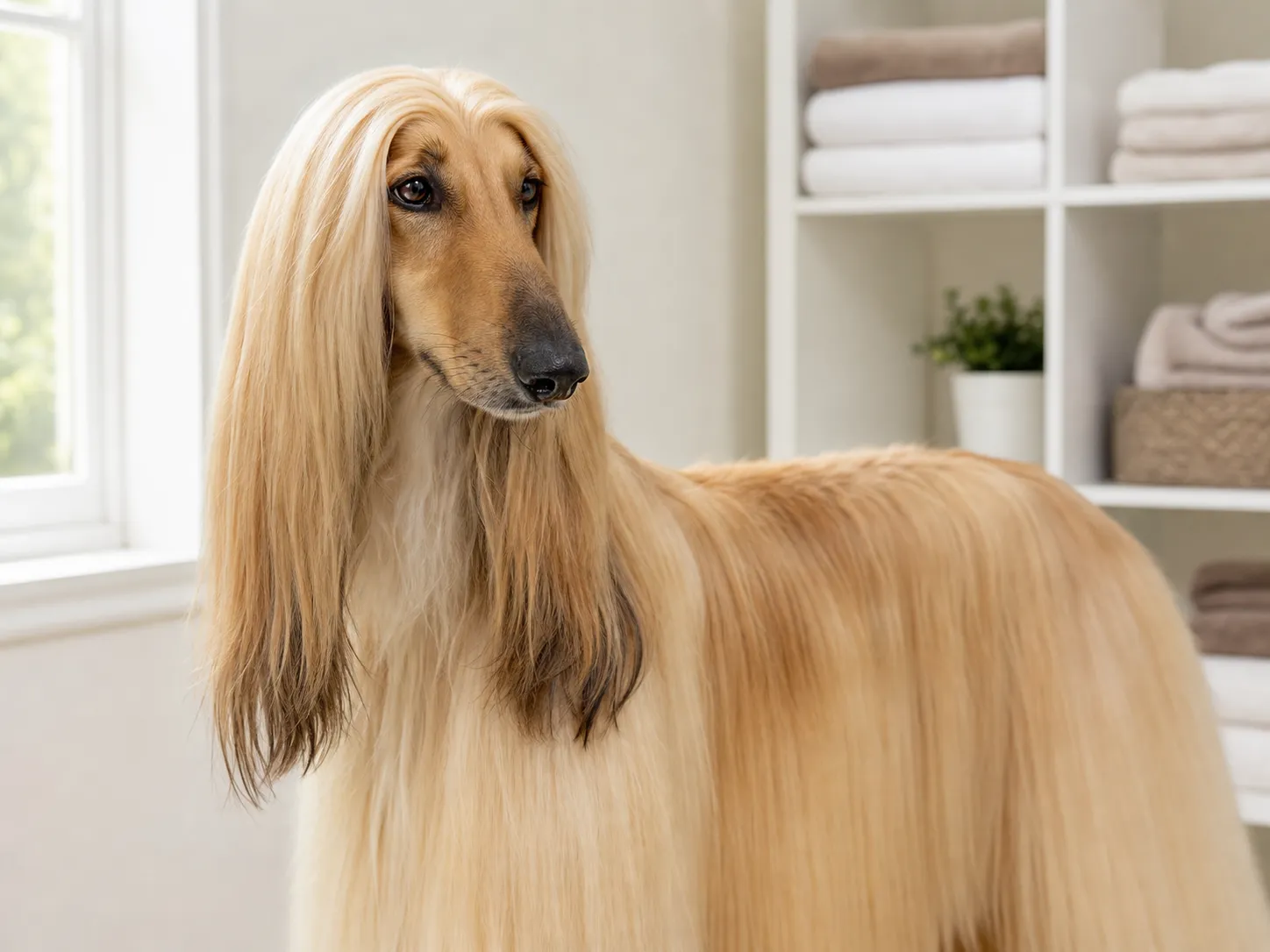 Afghan Hounds coat and grooming
