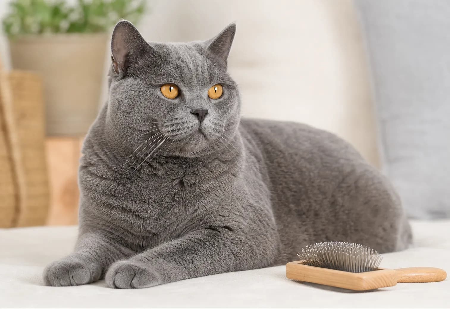 Chartreux coat and grooming