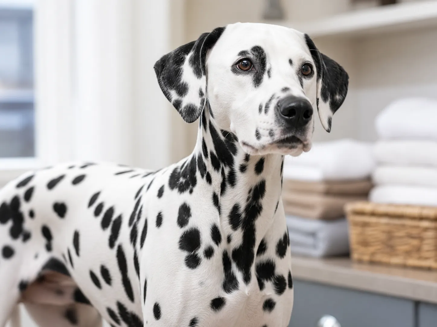 Dalmatians coat and grooming