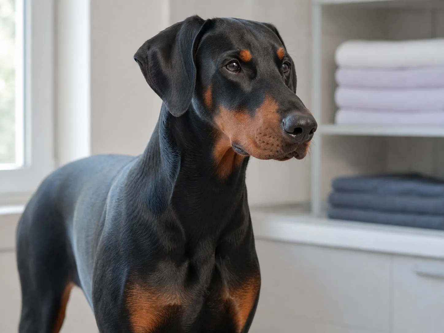 Doberman Pinschers coat and grooming