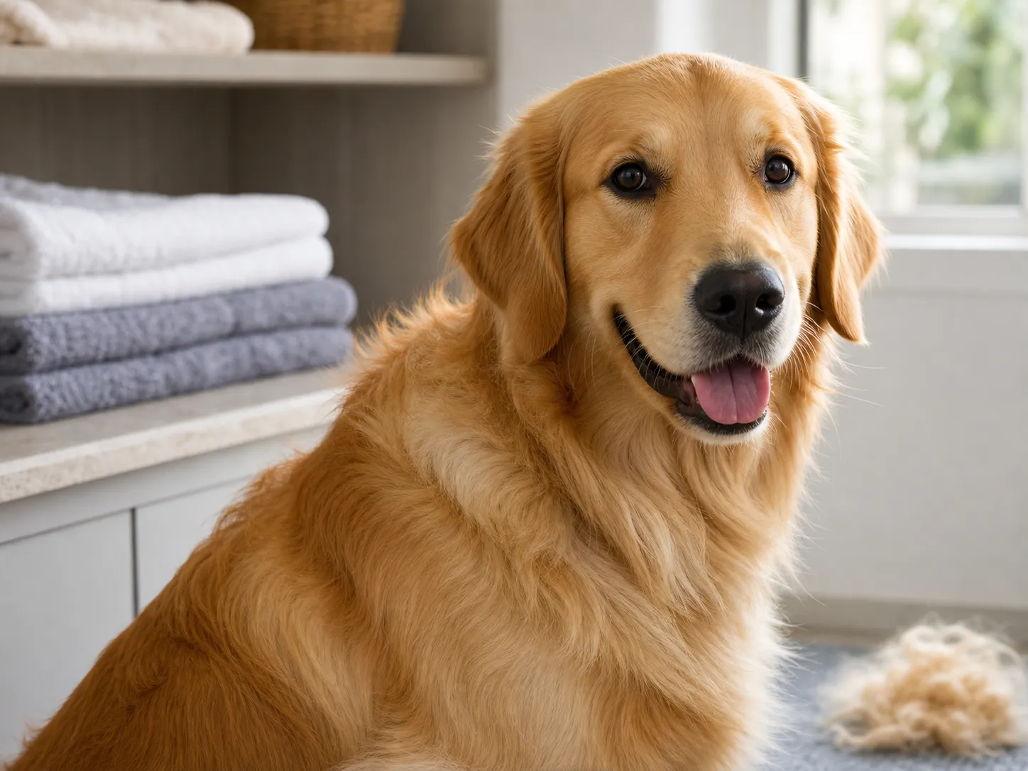 Golden Retrievers coat and grooming