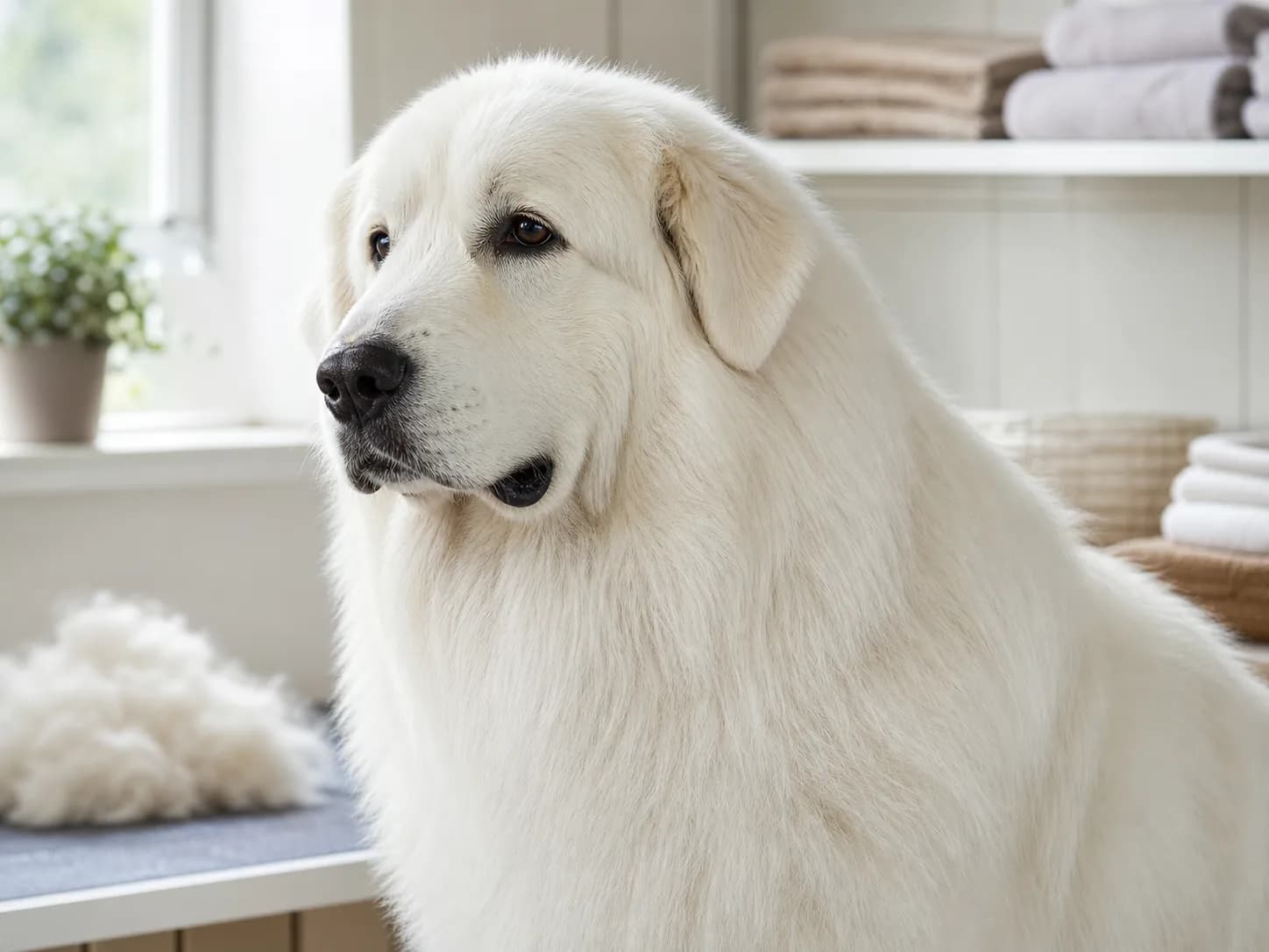 Great Pyrenees coat and grooming