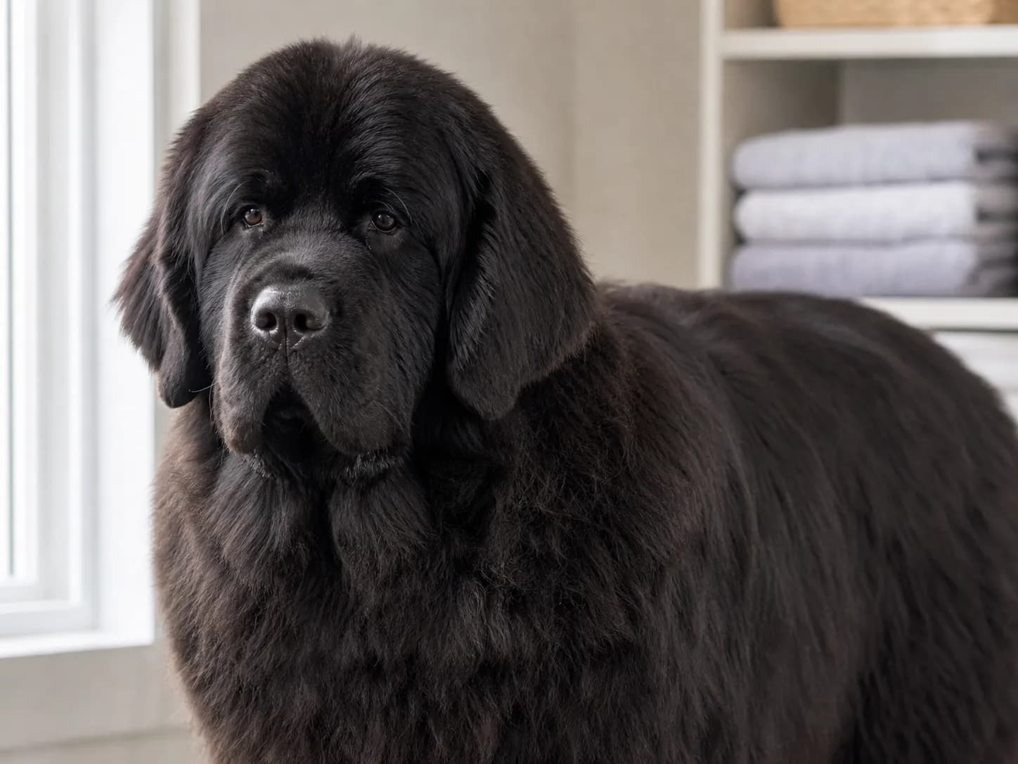 Newfoundlands coat and grooming