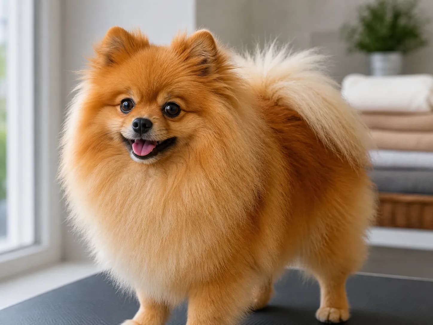 Pomeranians coat and grooming