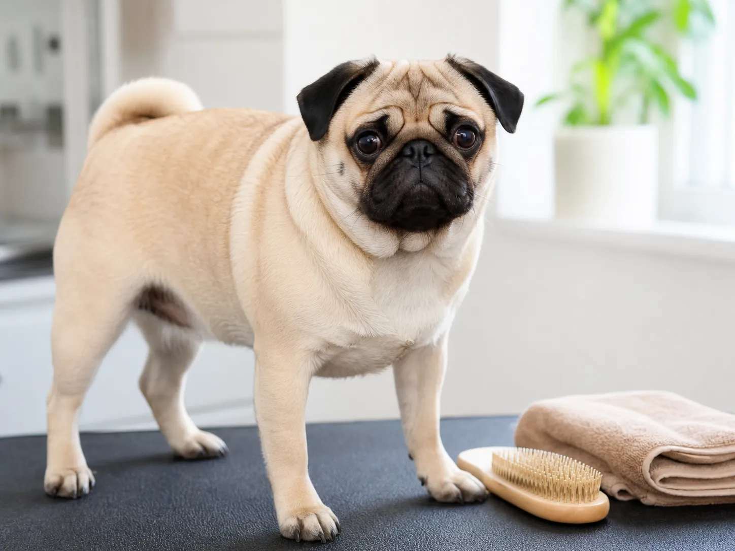 Pugs coat and grooming