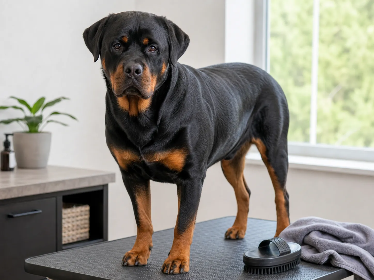 Rottweilers coat and grooming