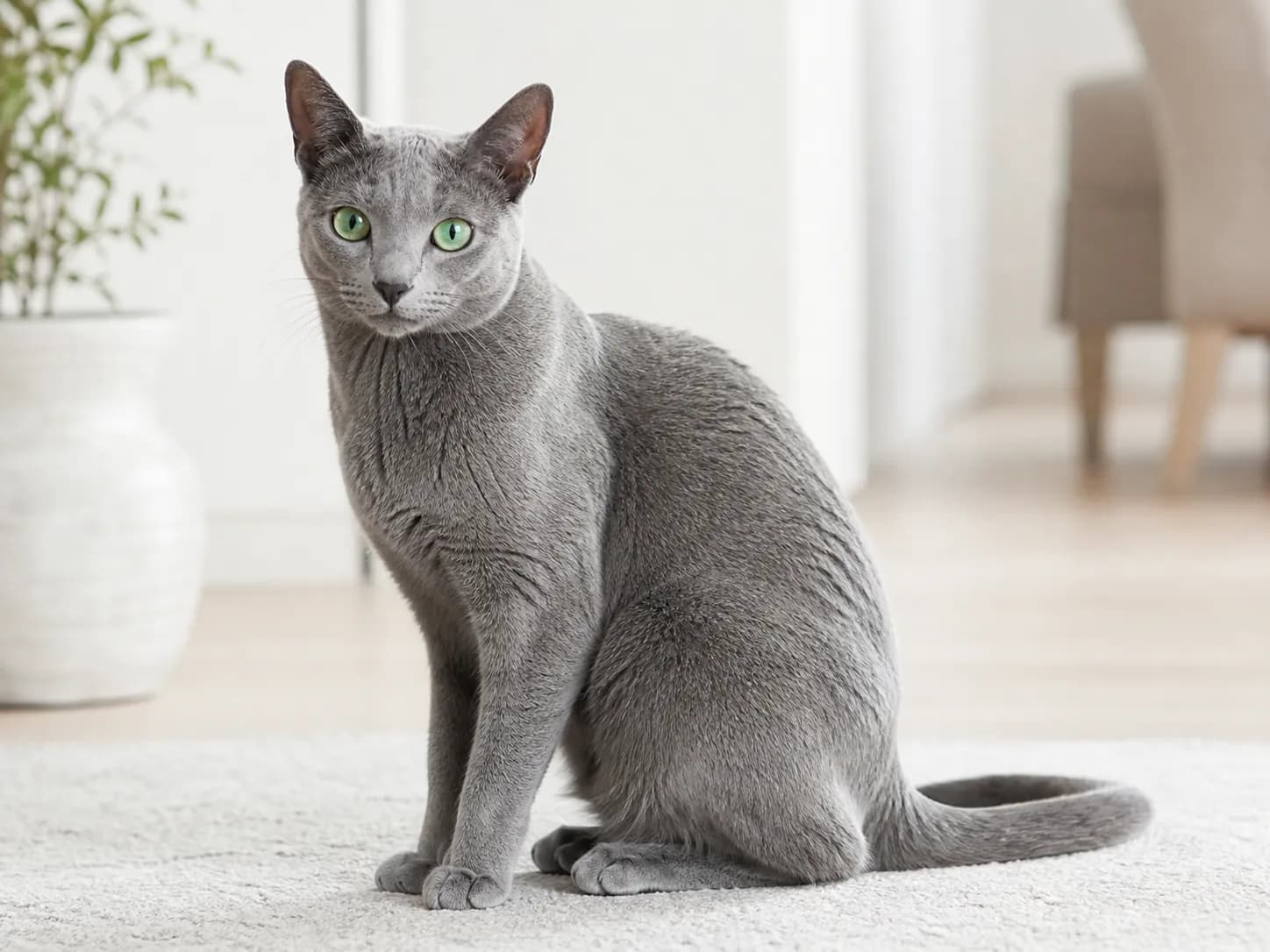 Russian Blue breed photo