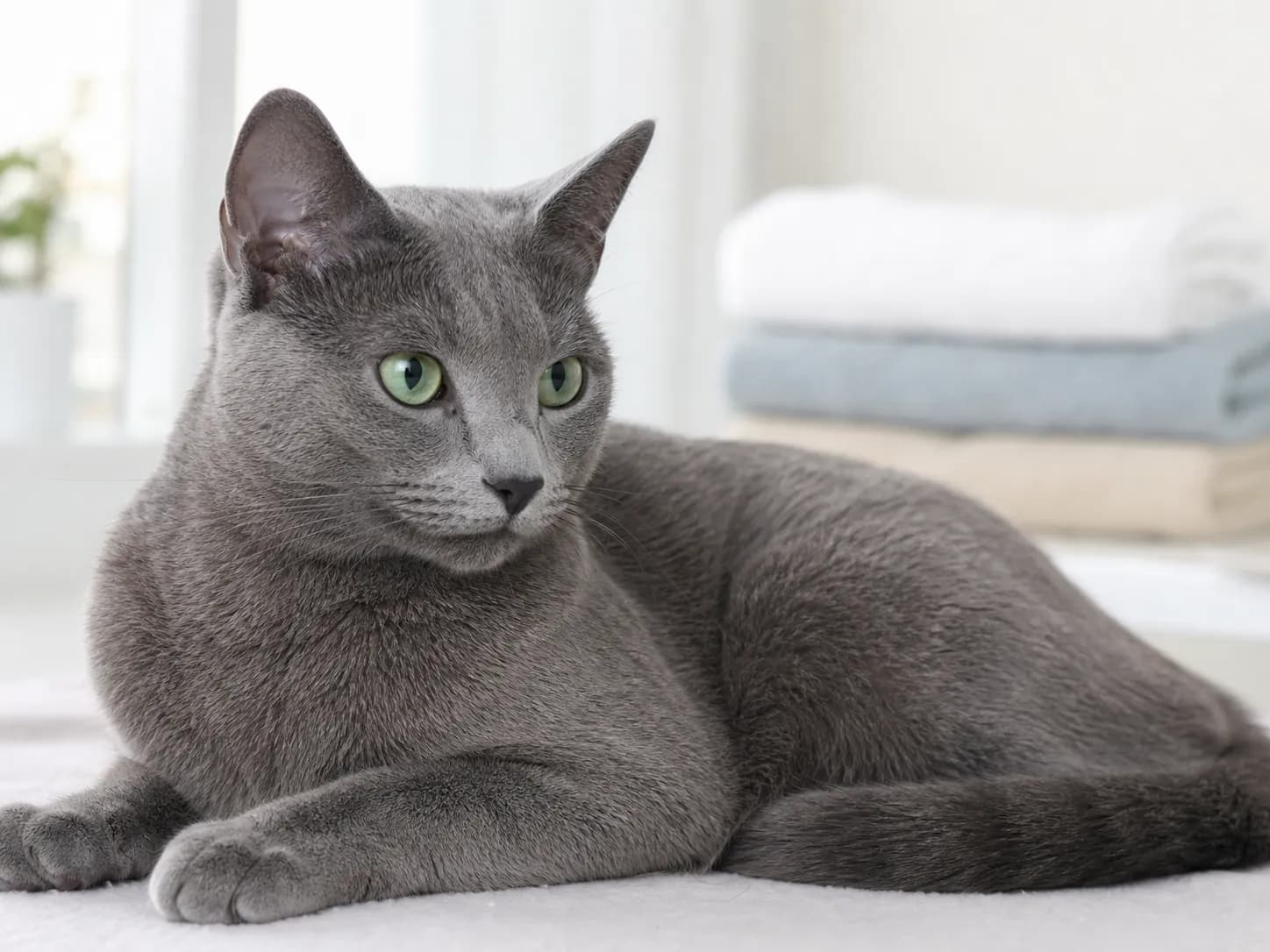 Russian Blue coat and grooming
