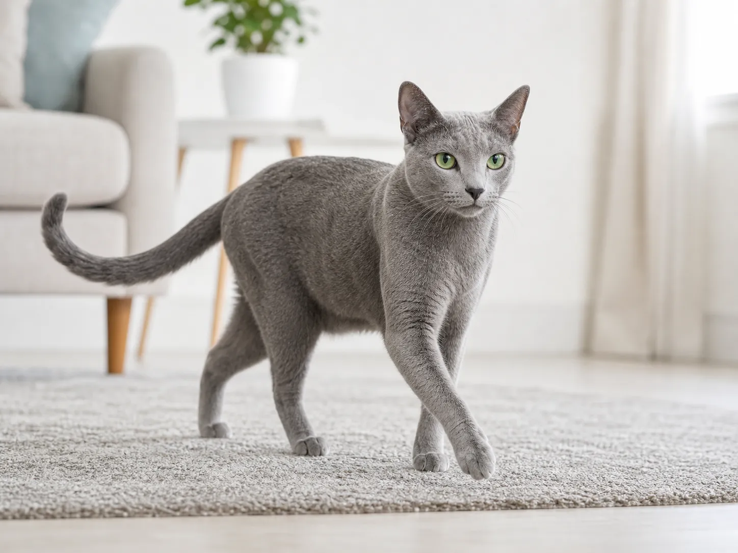 Russian Blue movement and wellness