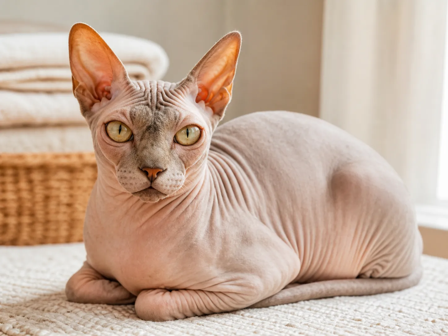 Sphynx coat and grooming