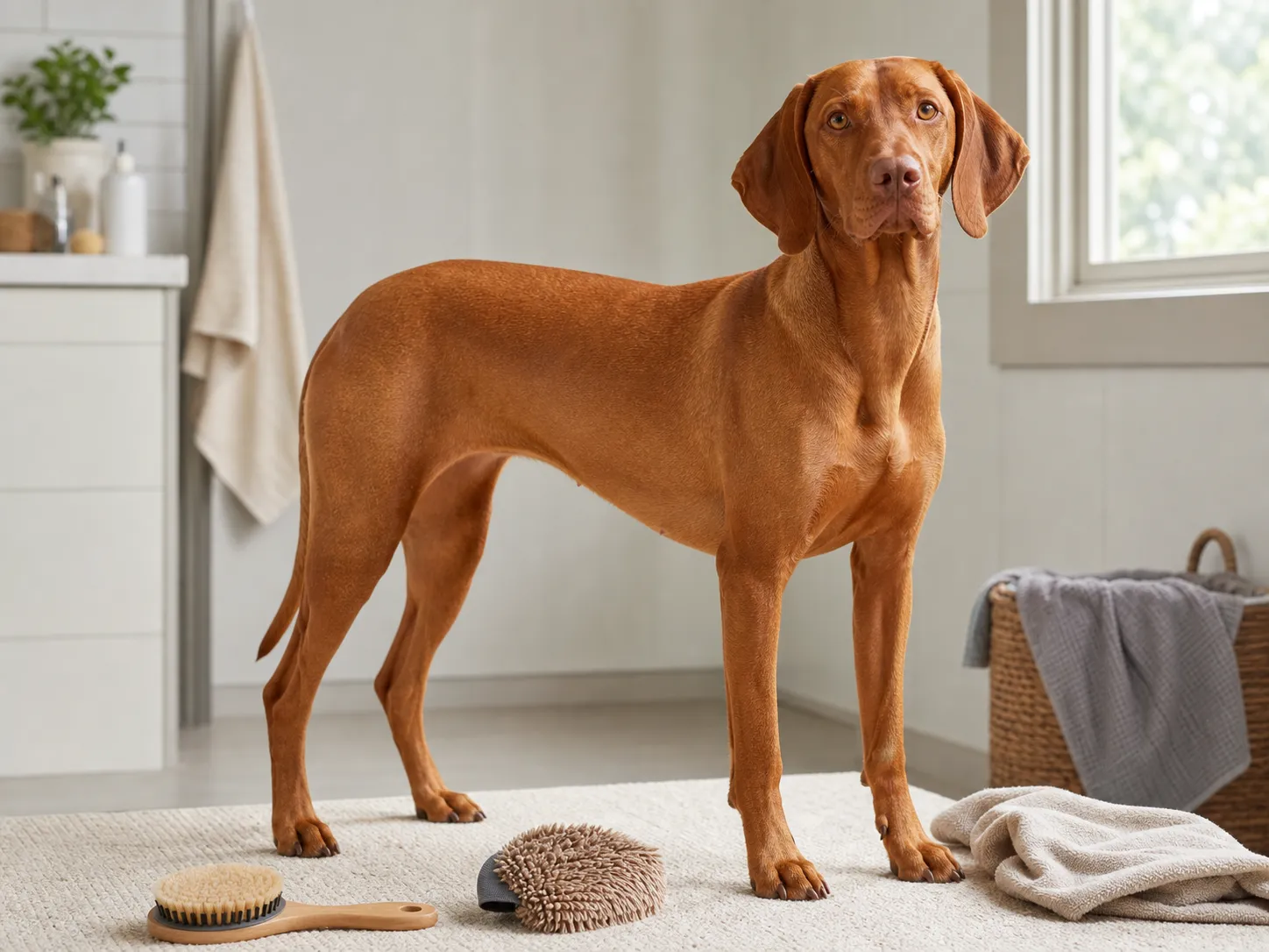 Vizslas coat and grooming